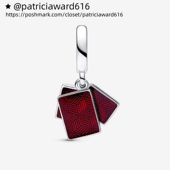 Pandora Mahjong Triple Dangle Charm - Picture 1 of 4
